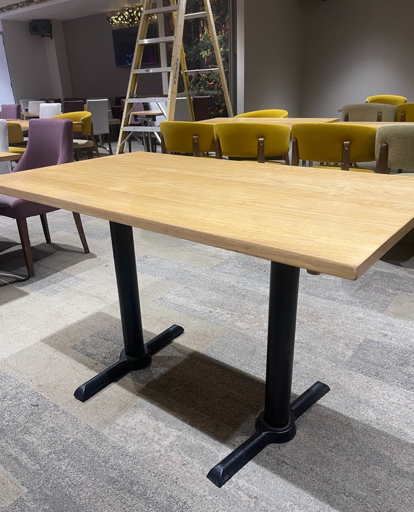 Fixed Leg Thick Top Dining Tables