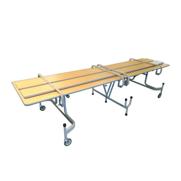 School folding tables and benches