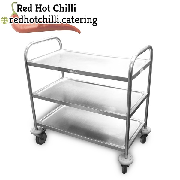 0.9m Stainless Steel Trolley