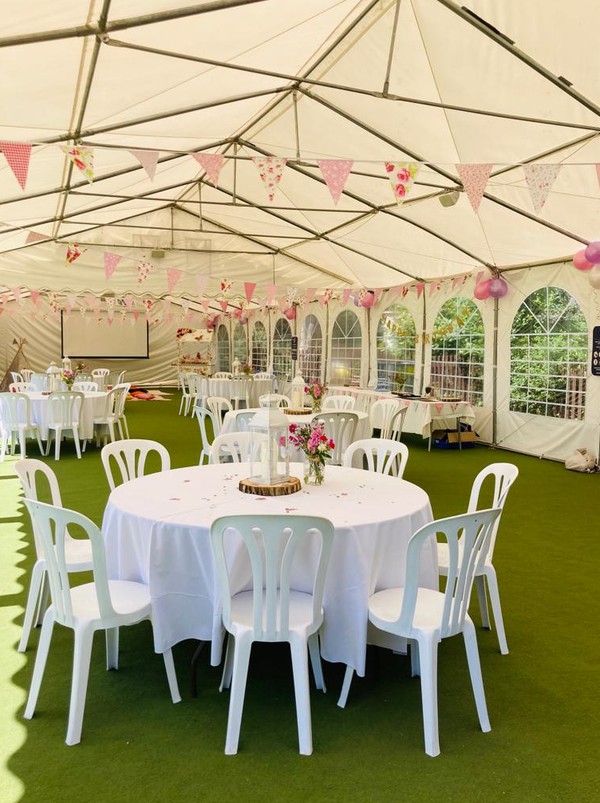Secondhand 24m x 8m Framed Marquee
