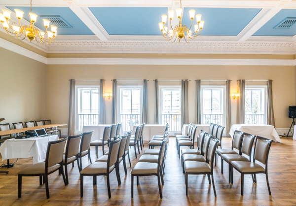 Round Tables and Banqueting Chairs