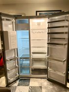 Upright Side By Side Fridge and Freezer