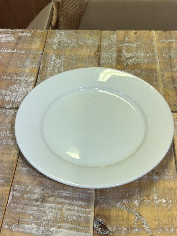 Olympia Athena Wide Rimmed Plates White 254mm 202mm 165mm For Sale