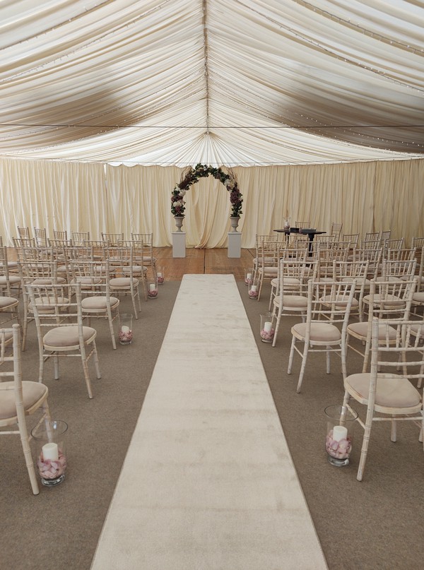 Secondhand Wedding Aisle Carpet Ivory Runner
