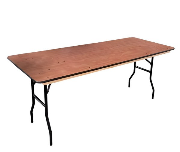 Wooden Tables With Metal Folding Legs