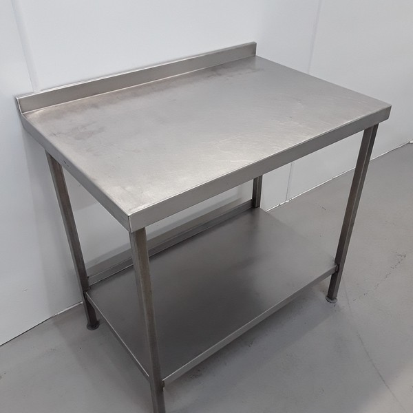 Secondhand 95cm Wide Stainless Table For Sale