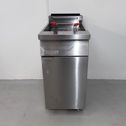 Secondhand Used Buffalo Double Basket Fryer DC319-N For Sale
