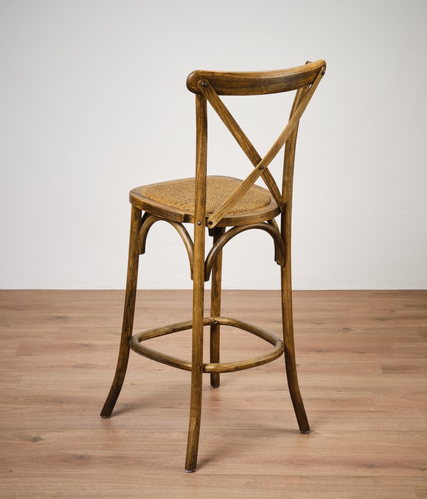 High bar stool cross back for sale