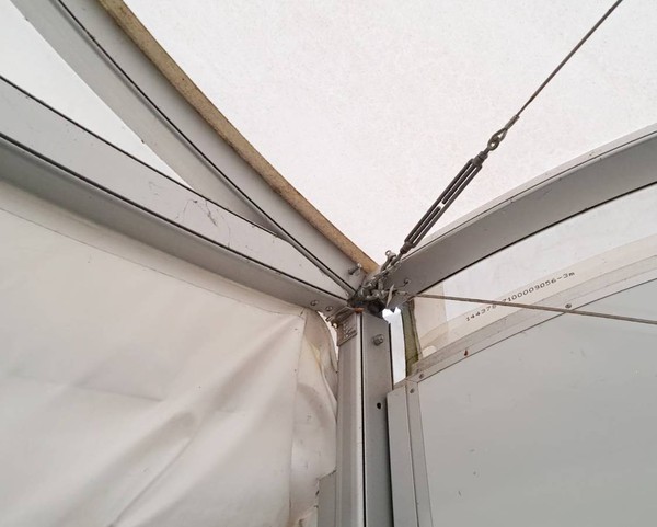 Marquee extension frame