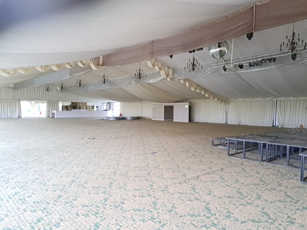 Very large wedding marquee