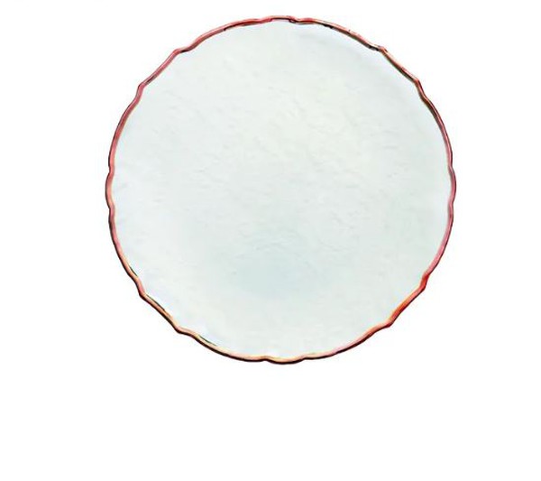 Buy 33cm clear glass charger plates