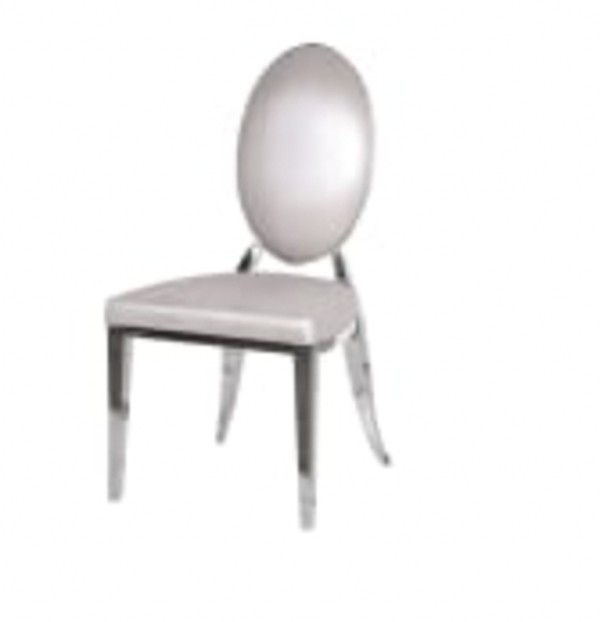 Cream Pearl Oval Back Snakeskin Effect Dior Dining Chair Leather