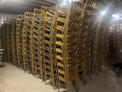 Secondhand Gold & Natural Cheltenham Chairs For Sale