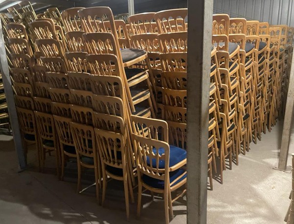 Gold & Natural Cheltenham Chairs For Sale
