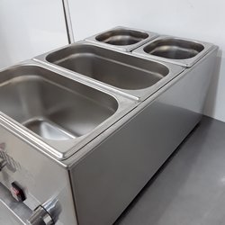 Secondhand Used Buffalo Bain Marie Tap and Pans FT692 For Sale