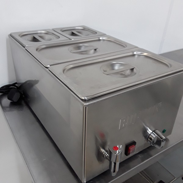 Secondhand Buffalo Bain Marie Tap and Pans FT692 For Sale