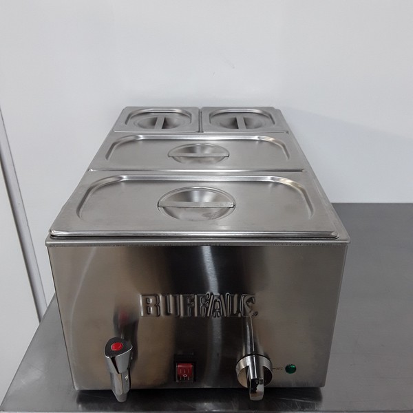 Used Buffalo Bain Marie Tap and Pans FT692 For Sale