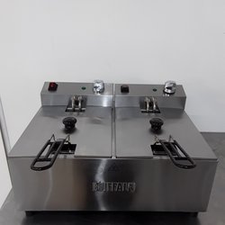Secondhand Used Buffalo Table Top Double Fryer FC257 For Sale
