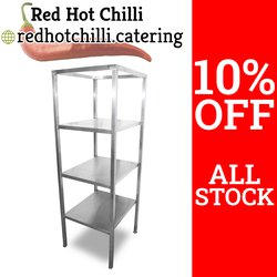 0.64m Stainless Steel Shelving Unit