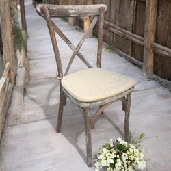 Rustic Cross Back Event Chairs