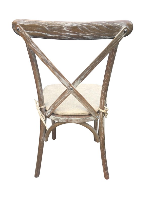New Unsed Rustic Cross Back Chairs