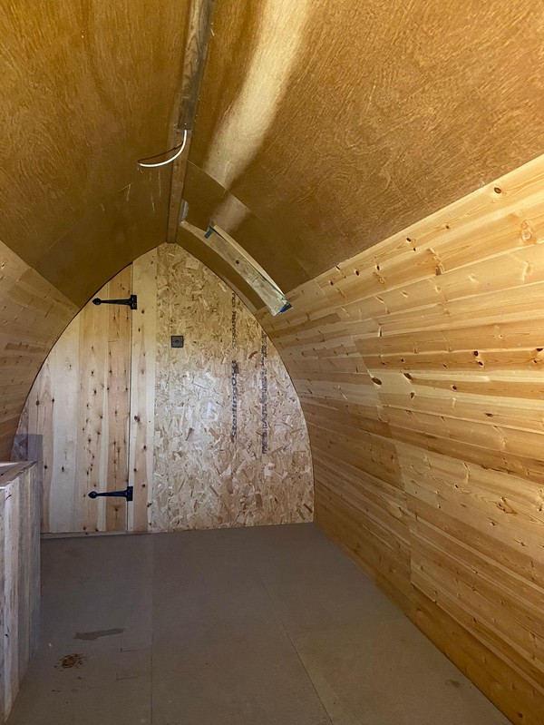 Unfinished Large Wooden Glamping Pod