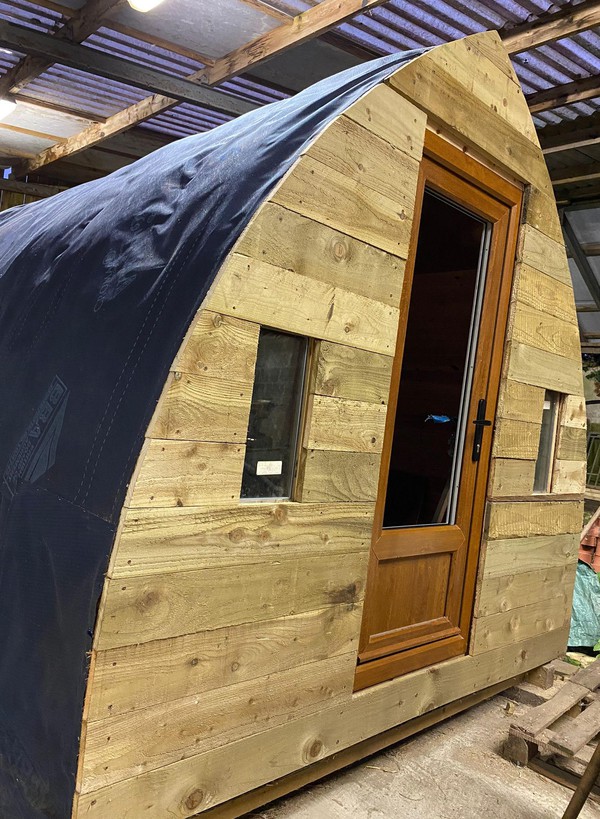 Unfinished Large Wooden Glamping Pod For Sale