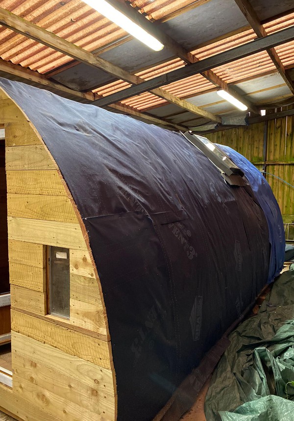 Wooden Glamping Pod (Unfinished Project) For Sale