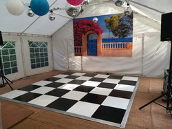 Secondhand Used Black and White Dance Floor For Sale