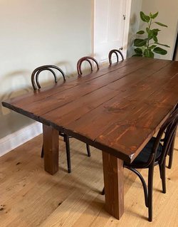 Secondhand Used Large Solid Wood Dining Tables For Sale