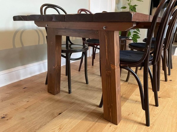 Large Solid Wood Dining Tables For Sale