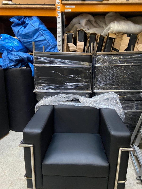 Secondhand Used Le Corbusier Black Armchairs