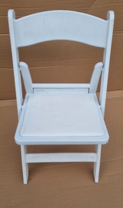 Secondhand White Folding Chairs For Sale
