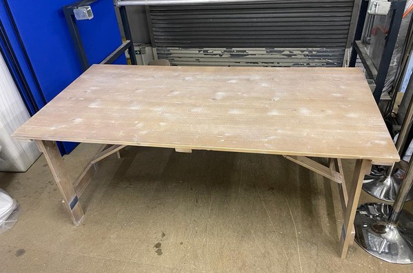 6ft x 3ft Rustic Limewash Tables For Sale