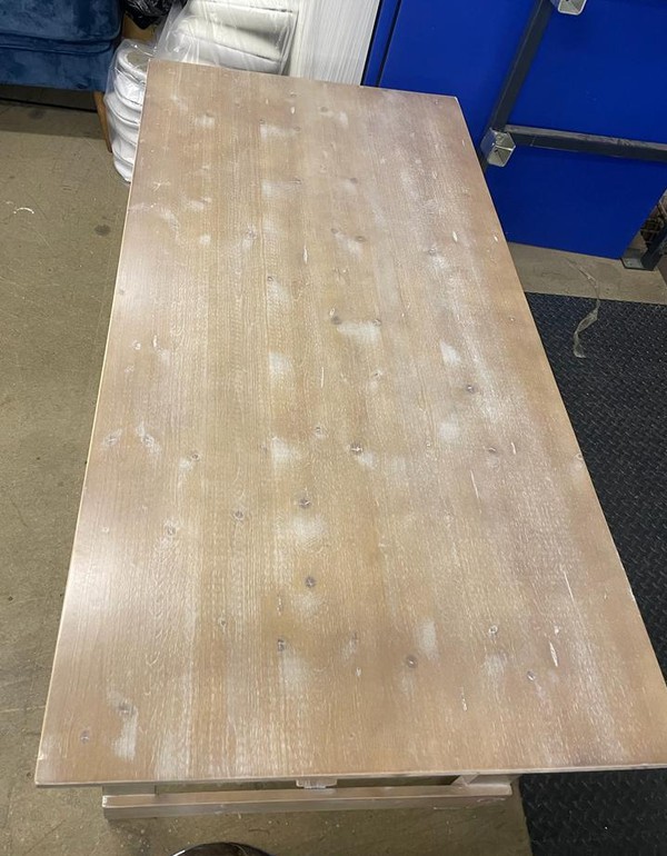 Secondhand 6ft x 3ft Rustic Limewash Tables For Sale