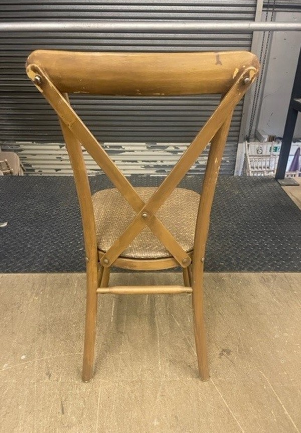 Secondhand Mixed Colour Cross-back Chairs For Sale