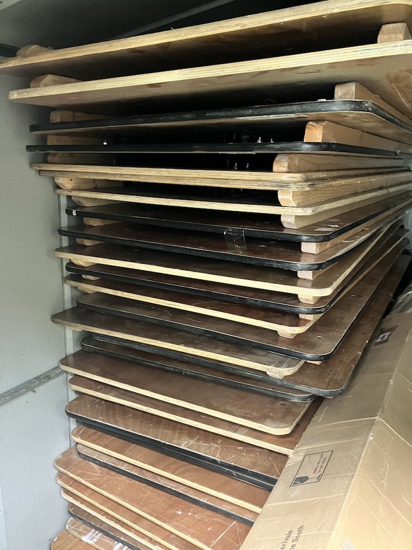 Wooden Folding Trestle Tables 6ft x 2.5ft