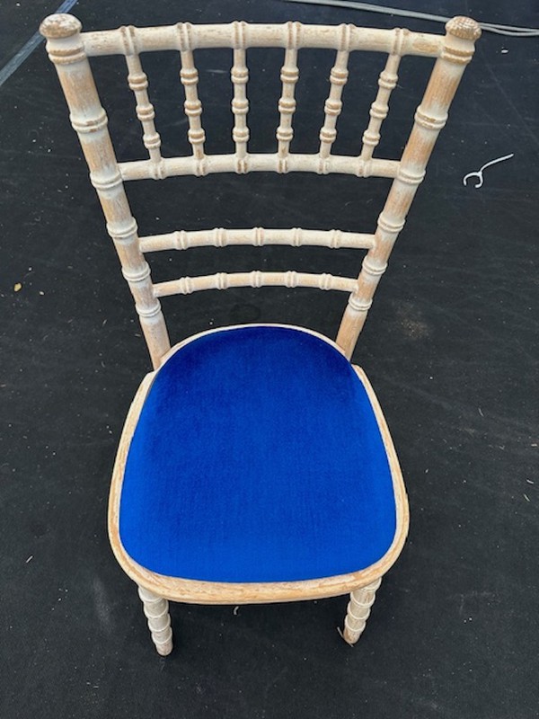 Blue Banqueting Chair Seat Pads