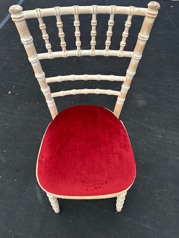 Red Banqueting Chair Seat Pads
