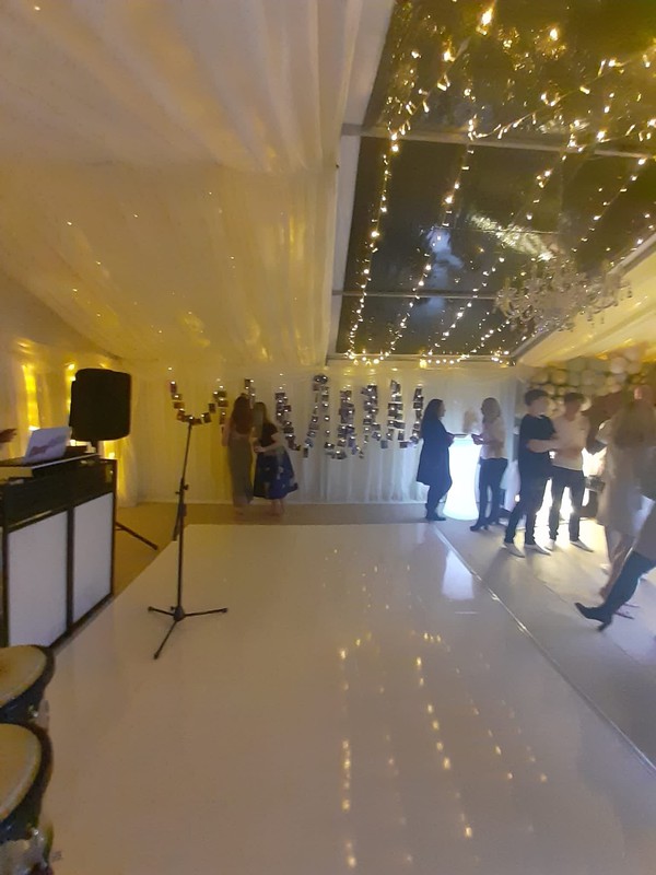 Secondhand Used 16ft x 14ft White Dance Floor For Sale