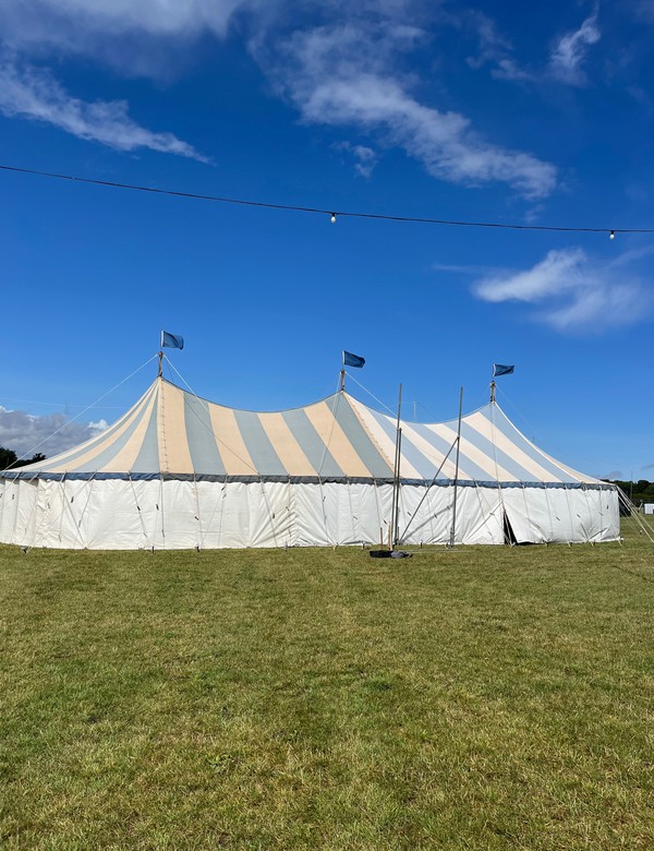 Used 74' x 32' Traditional Canvas Marquee For Sale