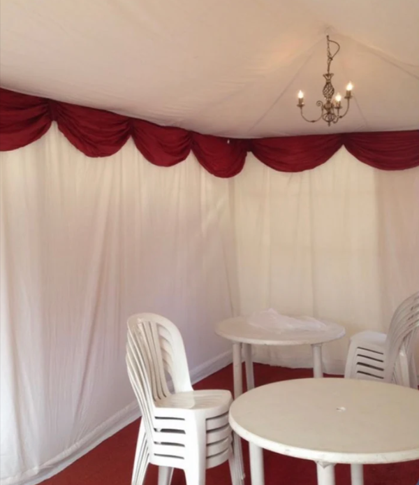 Marquee with lining for sale