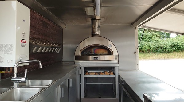 Secondhand Used Peugeot J7 Wood Fired Pizza Van