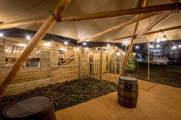 Giant Tipi with hard walls