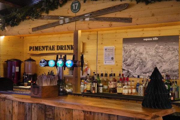 Yurt winter bar marquee