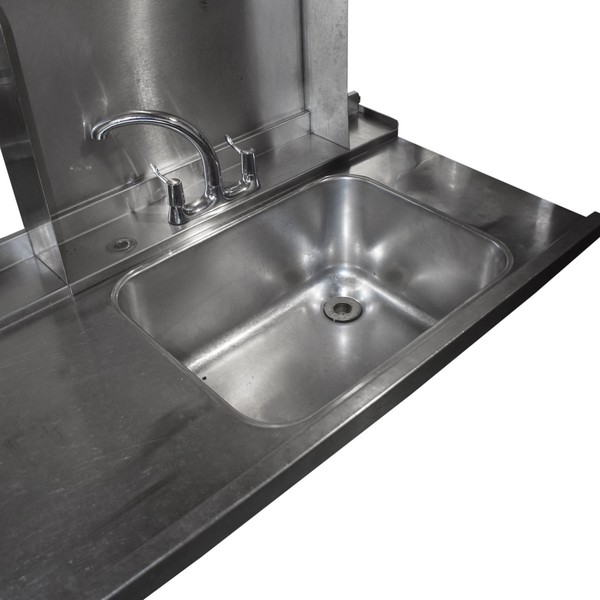 Secondhand 1.4m Stainless Steel Dishwasher Sink For Sale