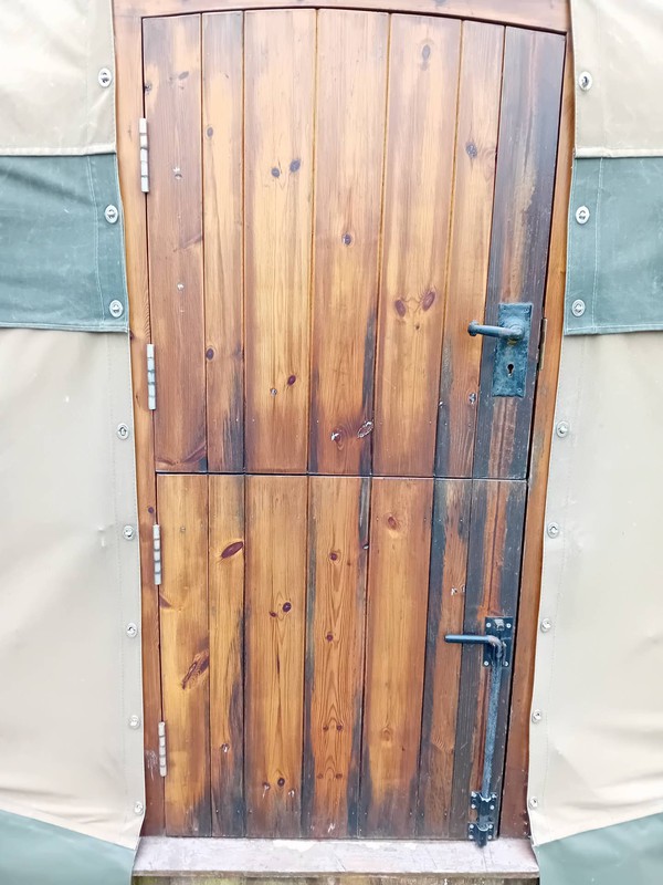 Wooden Yurt stable door