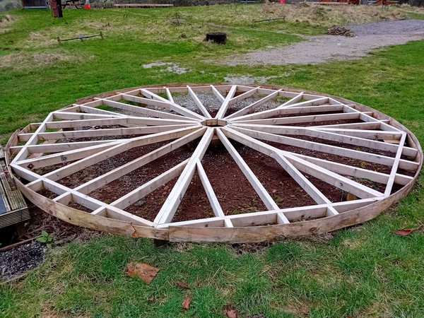 Yurt wooden base