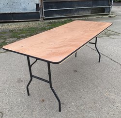 Brand New 6' x 2'6" Wooden Trestle Tables