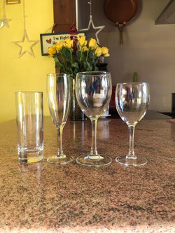 Selection of Glasses from the Elegance Range